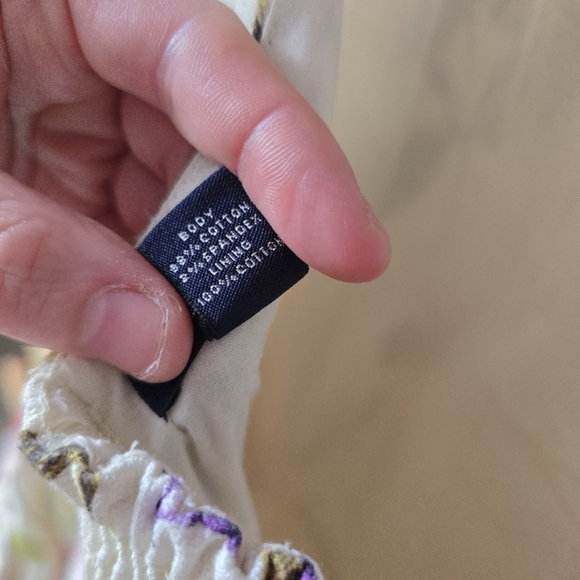 Lands End Cotton Floral Knee-Length Sundress with Pockets - Picture 12 of 12